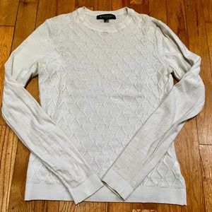 Brooks Brothers Cream colored merino wool sweater, size S but fits like XS